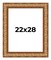 Modern Shadow Box 1" Depth Gold Picture Frame - UV Acrylic, Backing, Hanging Hardware